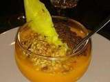 Soupe froide carottes cumin ananas