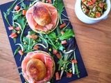 🥚 Œuf mollet frit, saumon fumé et guacamole de petits pois – une recette bluffante à tester absolument