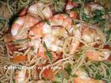 Crevettes aux nouilles de riz # Interblog n°21