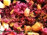 Salade de chou rouge mariné aux agrumes