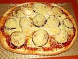 Pizza aubergine fromage