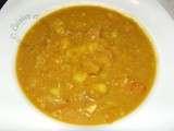Soupe de lentilles corail au curry