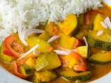 Curry de courgettes au lait de coco