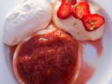 Cheesecake fraise-rhubarbe