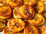 Bananes Plantain rôties au four