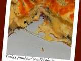 Cake jambon/comté/olives
