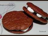 Whoopies aux chocolat et chamallows