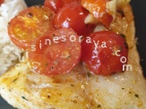 Filets de poisson au four et tomates cerises