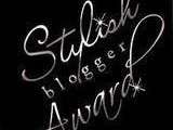J’ai reçue un « 2ème » prix « stylish blogger award » :