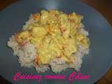 Poulet curry poivrons