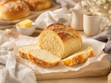 Cette brioche avec 3 ingrédients, sans farine et sans pousse est la recette la plus facile du monde