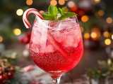 Cocktail au bonbon Candy Cane Spritzer