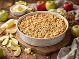 Crumble aux pommes facile et léger