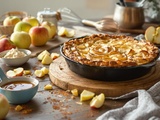 Gâteau fondant aux pommes à la poêle : une recette rapide et facile sans four