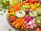 Présentation plateau légumes apéro