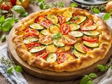 Tarte aux courgettes et tomates d’été