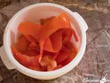 Coulis de tomates avec les épluchures de tomates