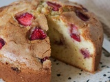 Gâteau aux fraises et l’huile d’olive