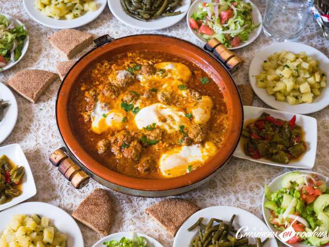 Tajine marocain de kefta et de légumes - Mille et une saveurs