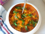 Lssan tir, soupe de langues d’oiseaux au poulet et aux légumes
