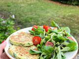 Pancakes salés aux courgettes