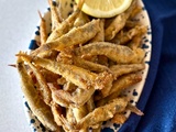 Petits poissons frits à la semoule