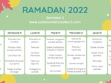 Ramadan 2022 sain et gourmand : Menu Semaine 2