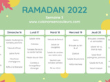 Ramadan 2022 sain et gourmand : Menu Semaine 3