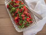 Salade de tomates cerises à la coriandre