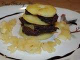 Mille-feuilles de boudin aux pommes