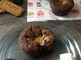 Muffins chocolat cœur Spéculoos