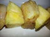Brochette poulet citron cury / ananas