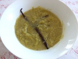 Compote de rhubarbe à la vanille