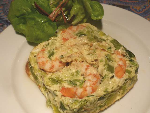 Recettes de Crevettes et Poireaux