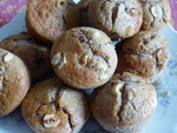 Muffins aux noisettes et chocolat