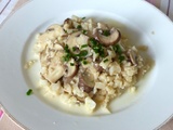 Risotto de chou fleur aux champignons rosés