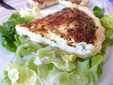 Tarte au chèvre frais et à la ciboulette