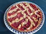 Tarte aux fraises cuites