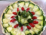 Tarte courgette, ricotta, basilic