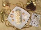 Bûche roulée Vanille-Myrtille Noël