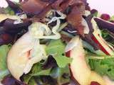 Salade pêche-fenouil-framboise – Défi Salades
