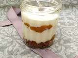 Cheesecake in a jar mangue passion / Mango and passion cheesecake in a jar