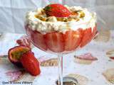 Eton mess aux fraises et fruits de la passion / Strawberry and passion fruit Eton mess