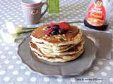 Fluffy pancakes au buttermilk et myrtilles / Blueberry and buttermilk fluffy pancakes