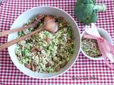 Taboulé de brocoli cru savoureux et gourmand / Raw broccoli tabbouleh, so tasty