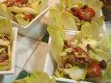 Salade d'Endive avec du Jambon et du Fromage de Brebis