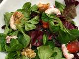 Salade de Mache et ses langoustines