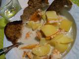 Soupe de Haddock-Pommes de Terre-Crevettes