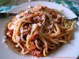 Spaghettis à l'Amatriciana