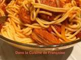 Spaghettis au Saucisson de Lyon